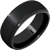 Black Diamond Ceramic Ring With Stone Finish